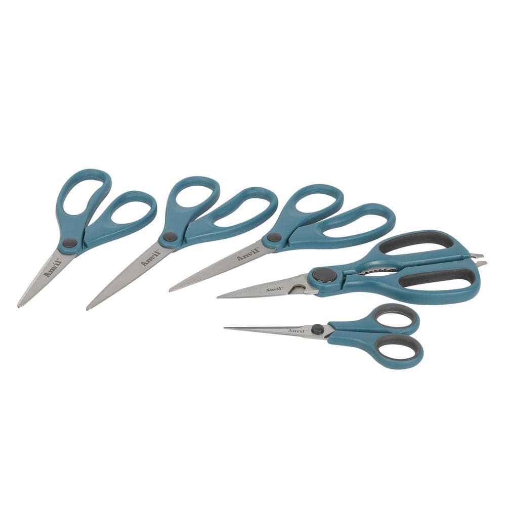 Anvil Straight Scissors 5-Piece