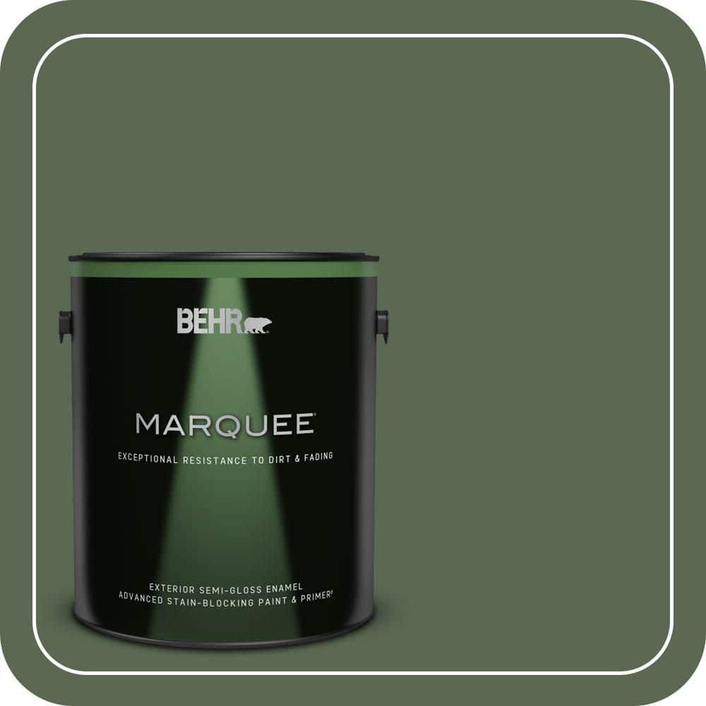 BEHR MARQUEE 1 gal. #S390-7 Trailing Vine Semi-Gloss Enamel Exterior Paint & Primer
