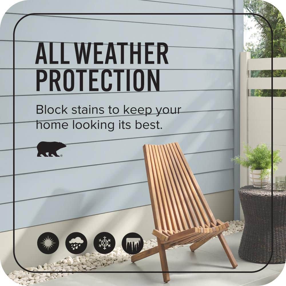 BEHR ULTRA 1 qt. #PPH-42 Nautical Gray Flat Exterior Paint & Primer (4)