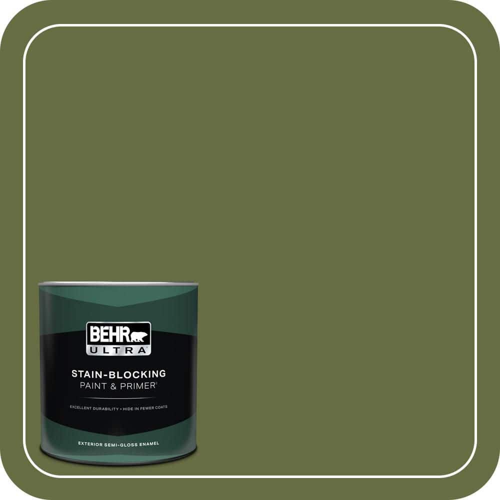 BEHR ULTRA 1 qt. #MQ6-62 Coconut Grove Semi-Gloss Enamel Exterior Paint & Primer