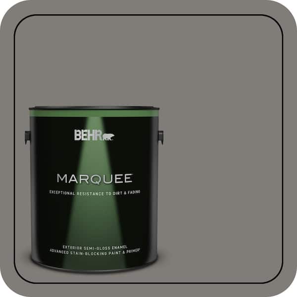 BEHR MARQUEE 1 gal. #PPU24-21 Greyhound Semi-Gloss Enamel Exterior Paint & Primer (2)