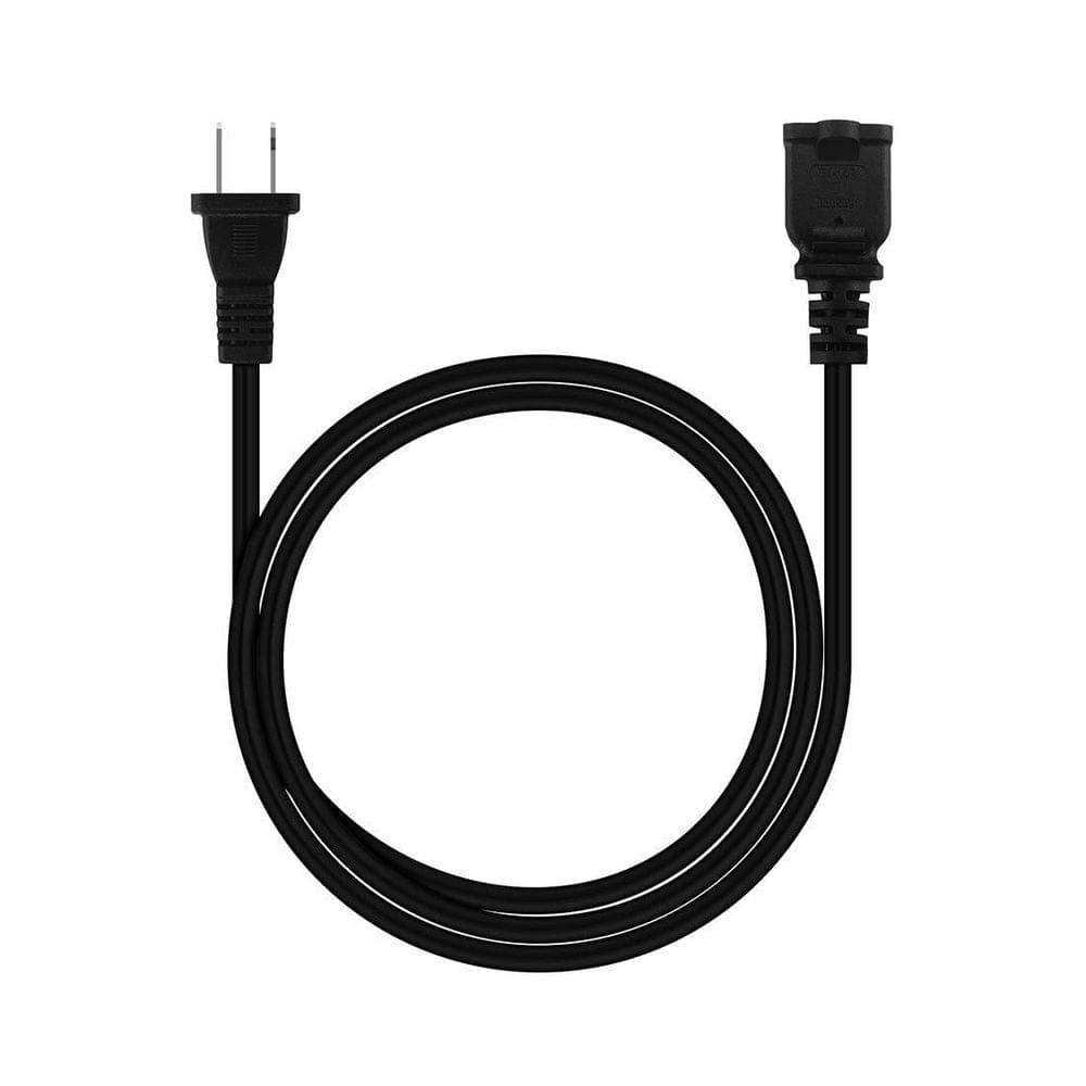Unbranded 6 ft. 18AWG 2 Conductor SPT-2 Polarized Indoor Extension Cord with Dual Lighted End and Tri-tap Foot Switch Black 1 pcs (2)
