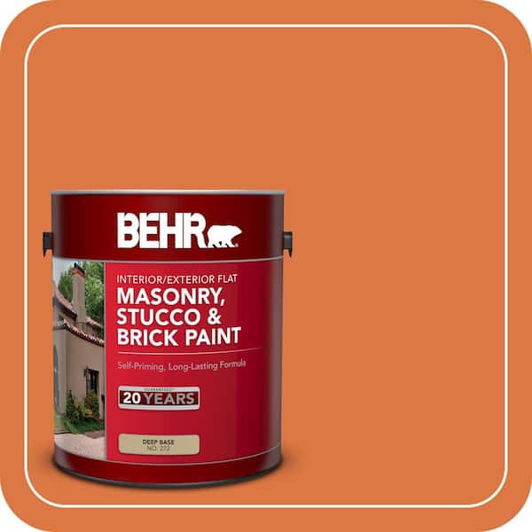 BEHR 1 gal. #P210-7 Japanese Koi Flat Interior/Exterior Masonry, Stucco and Brick Paint (2)