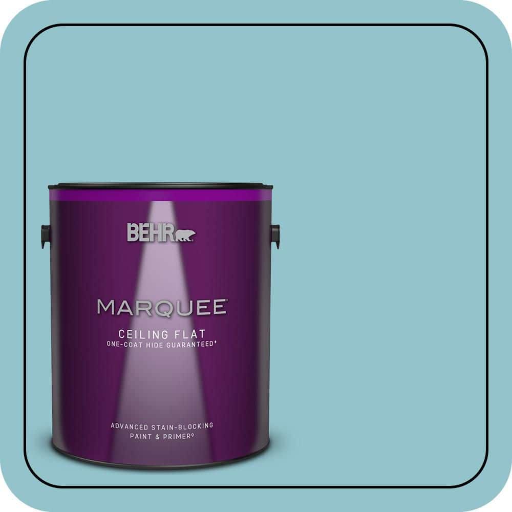 BEHR MARQUEE 1 gal. #MQ6-32 Cosmic Blue One-Coat Hide Ceiling Flat Interior Paint & Primer