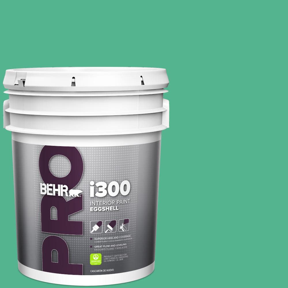 BEHR PRO 5 gal. #MQ4-16 Aruba Green Eggshell Interior Paint