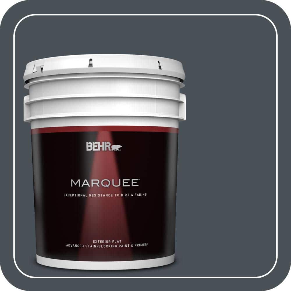 BEHR MARQUEE 5 gal. #PPU25-22 Chimney Flat Exterior Paint & Primer