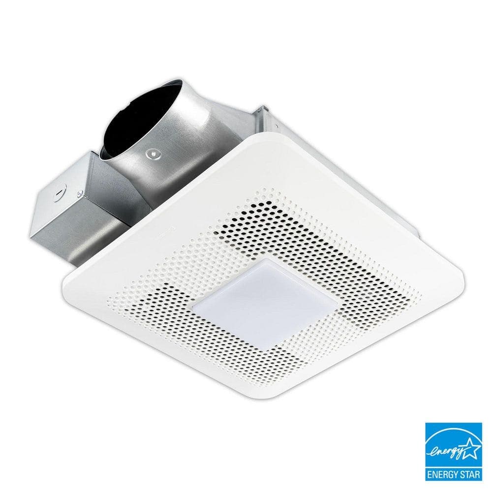 Panasonic WhisperThin DC LED Pick-A-Flow 80 -100 CFM Ceiling/Wall Bathroom Exhaust Fan, 3-3/8 in. Low Profile Housing