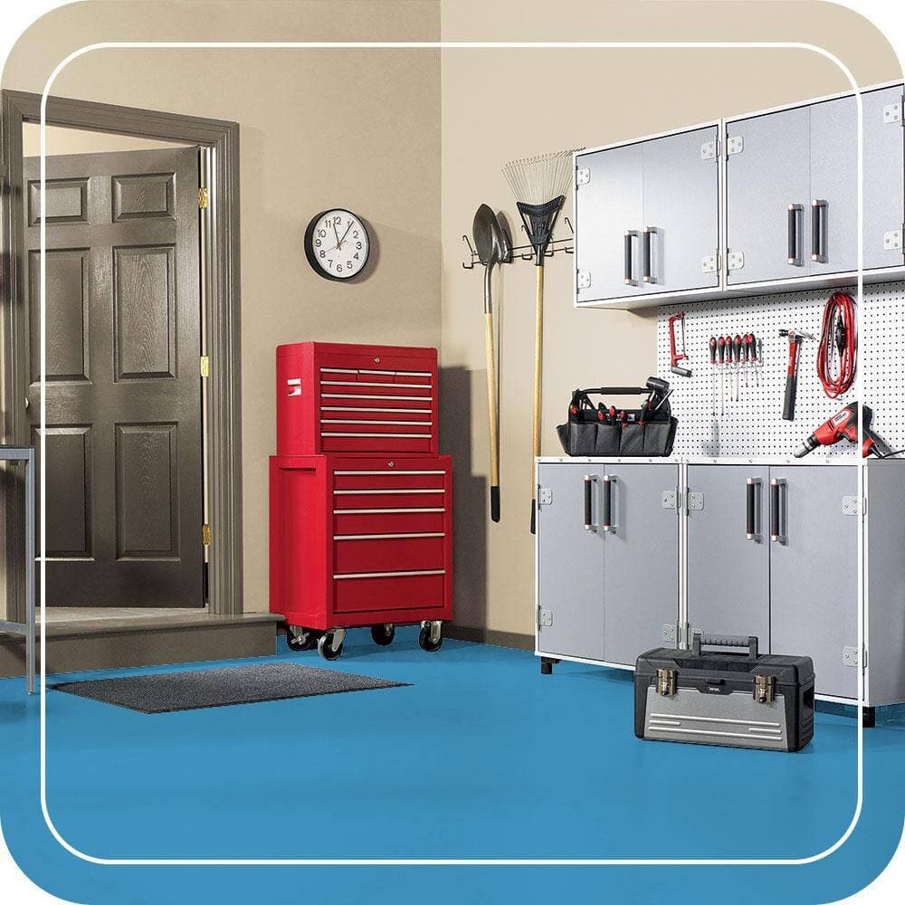 BEHR PREMIUM #AE-47 Self-Priming 1-Part Epoxy Satin Interior/Exterior Concrete and Garage Floor Paint (2)