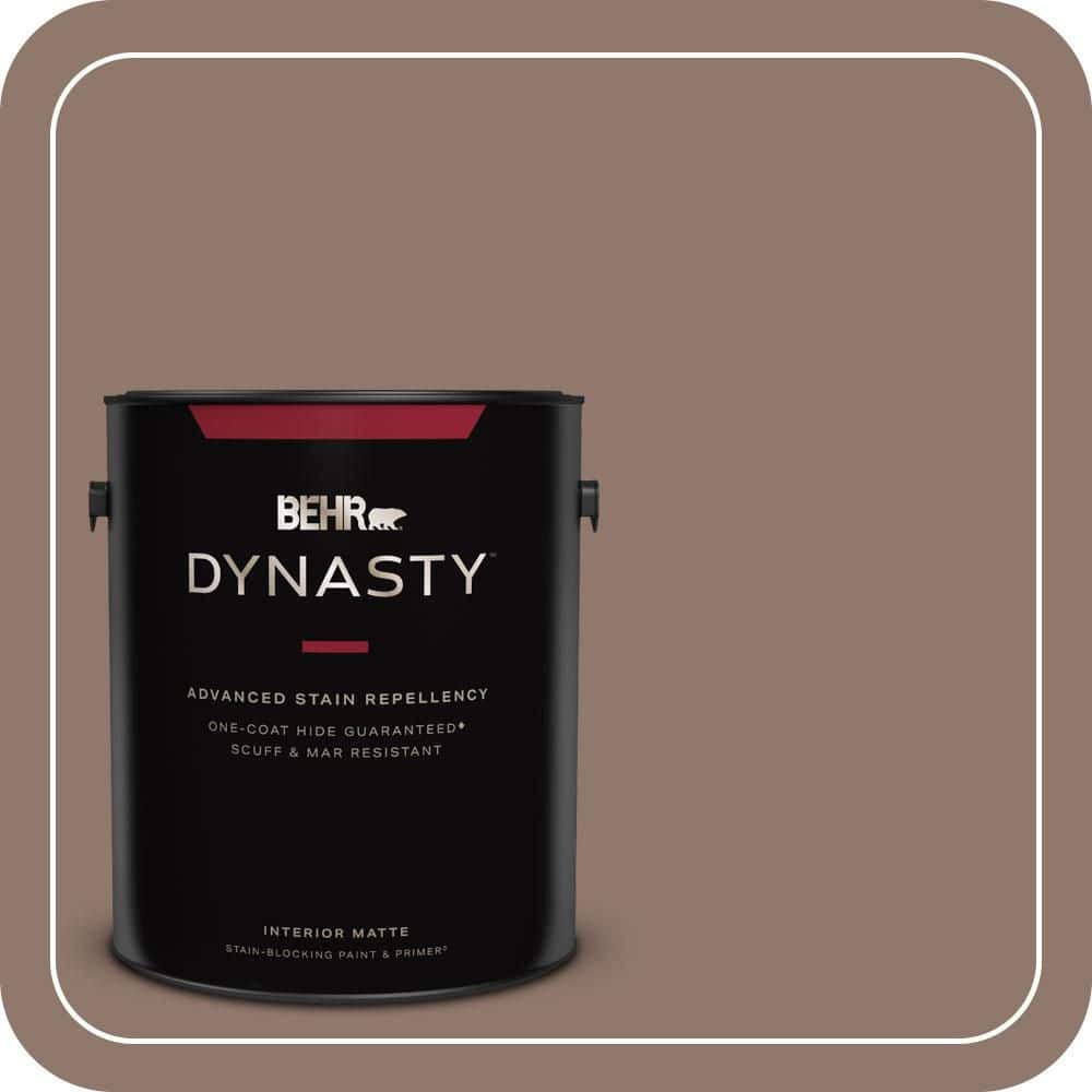 BEHR DYNASTY 1 gal. #N170-5 Chocolate Heart Matte Interior Stain-Blocking Paint & Primer