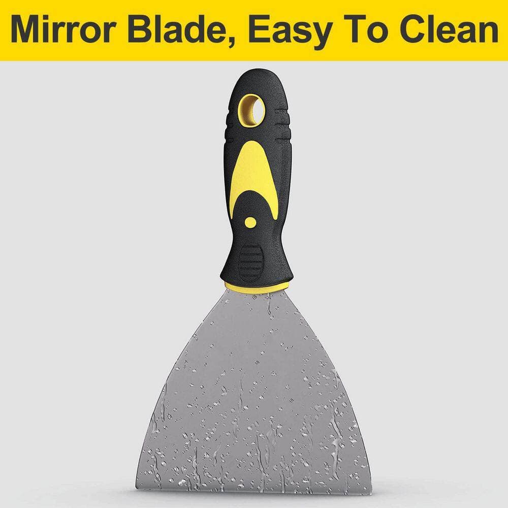 NVNOO 5-Piece Putty Knife Set, 1 x 2 x 3 x 4 x 5 in. Scraper for Repairing Drywall, Removing Wallpaper, Mud, Plaster Scraping (3)