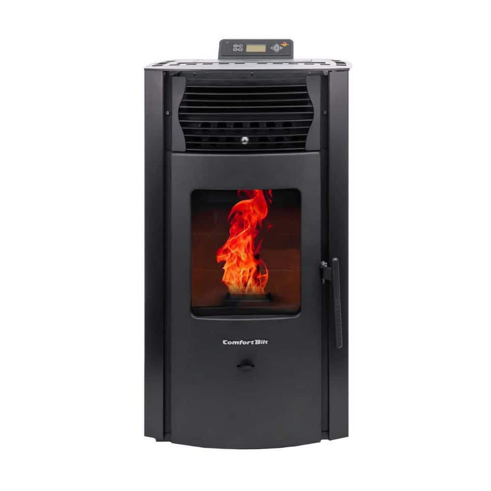 ComfortBilt 2,200 sq. ft.  Pellet Stove with a 47 lbs. Hopper in Black