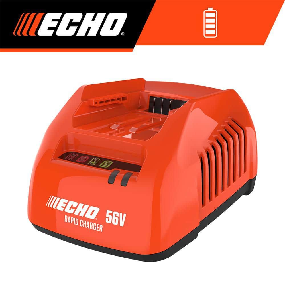 ECHO 56V Battery System Rapid Fast Charger with On-Board LED Diagnostics and 6 ft. Power Cord with Optional Wall Mount (1)
