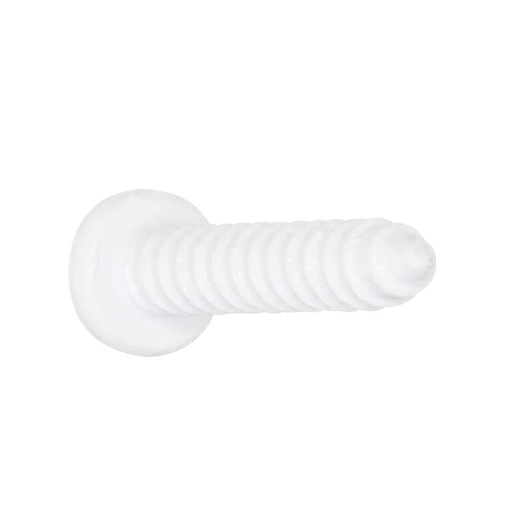 Everbilt #14 x 1-1/2 in. and #12 x 3/4 in. White Heavy Duty Shelf Bracket Screw Kit (12-Pack) (2)