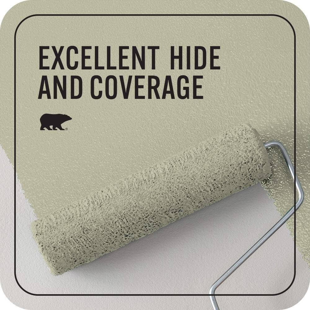 BEHR PREMIUM PLUS 1 qt. #PPF-24 Garden Lattice Flat EcoMix Plant-Based Interior Paint & Primer (2)