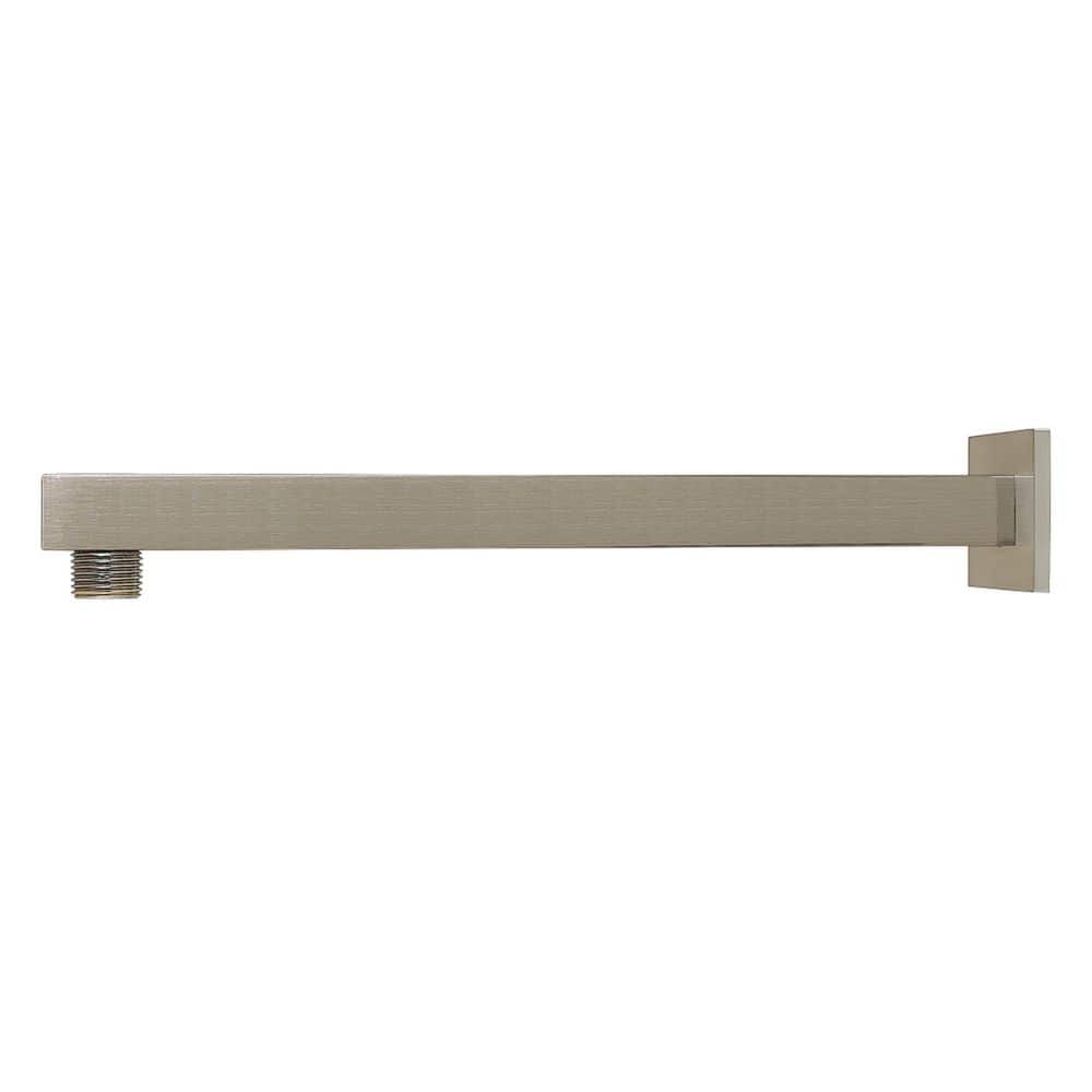 Kingston Brass 12 in. Shower Arm with Flange in Brushed Nickel