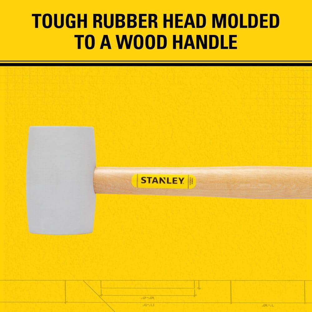 Stanley 16 oz. White Rubber Mallet (4)
