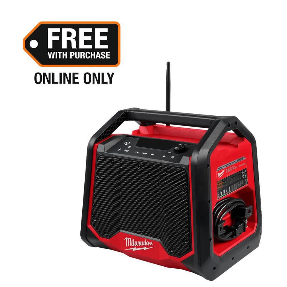 Milwaukee M18 Lithium-Ion Cordless PACKOUT Jobsite Radio/Speaker with Built-In Charger (1)