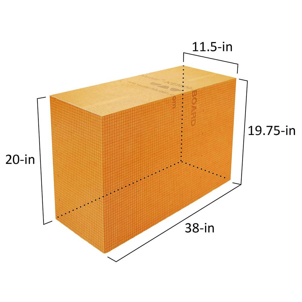 Schluter Kerdi-Board-SB 38 in. x 11-1/2 in. Rectangular Shower Bench (3)