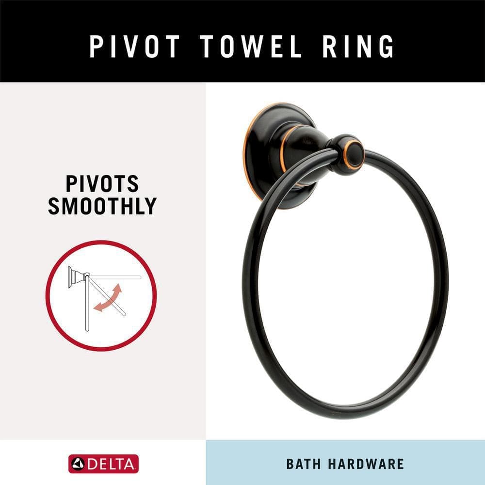 Delta Porter Wall Mounted Towel Ring in Oil Rubbed Bronze (3)