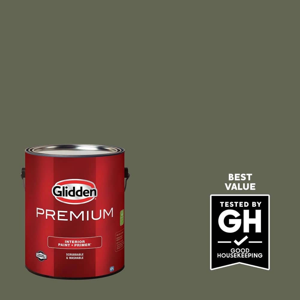Glidden Premium 1 gal. PPG1127-6 Winning Ticket Semi-Gloss Interior Latex Paint