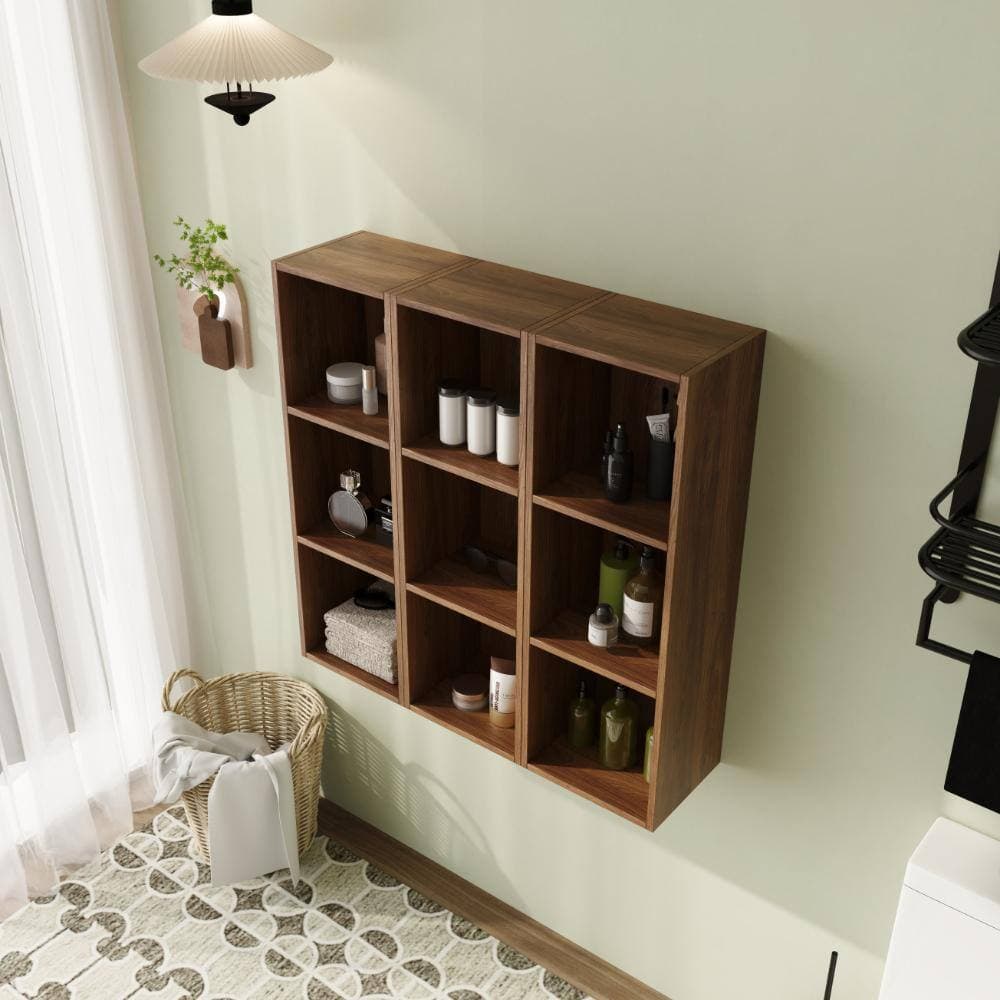 Malwee 36 in. Unassembled Plywood Bathroom Storage Wall Cabinet in Brown Ebony (3)