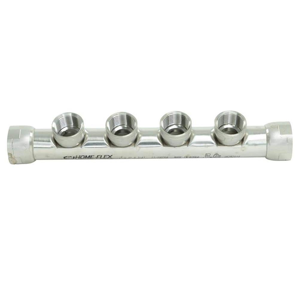 HOME-FLEX 3/4 in. CSST Stainless Steel FIPT Manifold (4)