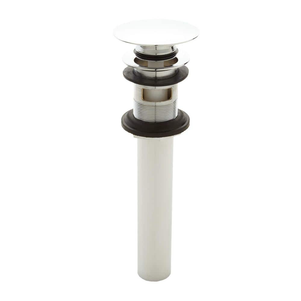 SIGNATURE HARDWARE Mushroom Style Pop-Up Bathroom Drain - With Overflow Holes