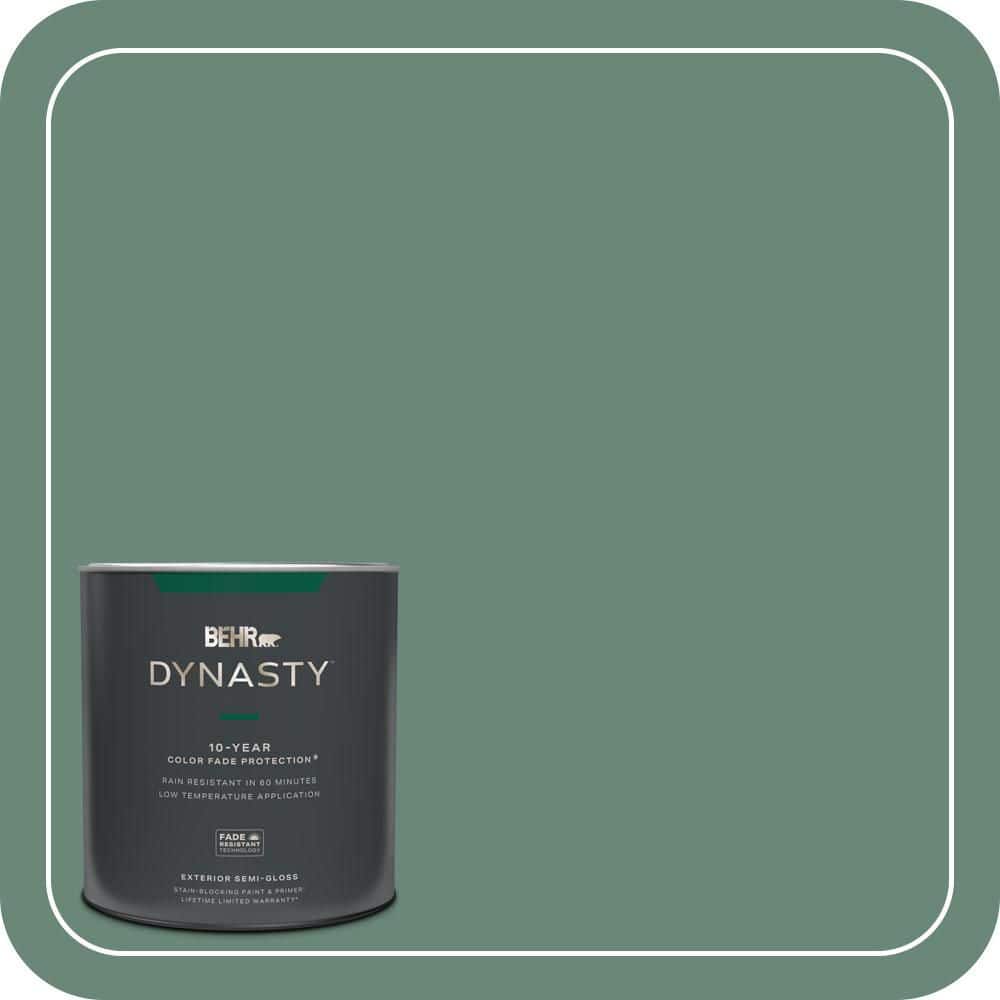 BEHR DYNASTY 1 qt. #S420-5 Sycamore Grove Semi-Gloss Exterior Stain-Blocking Paint & Primer