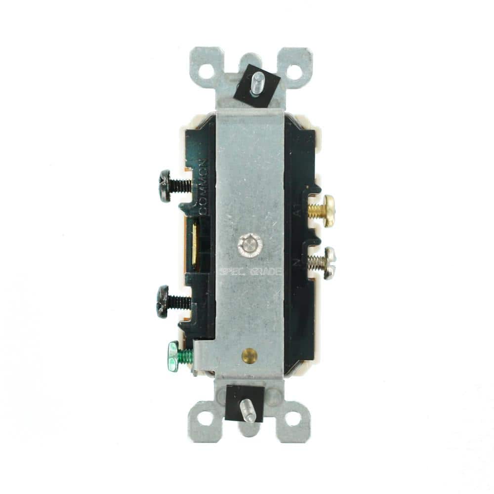 Leviton Tamper-Resistant Combination Switch/Outlet, T5225-TS (4)