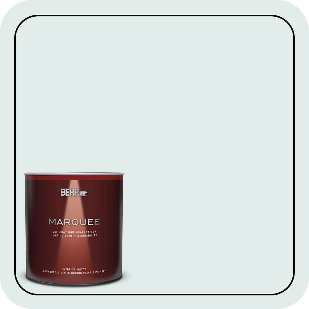 BEHR MARQUEE 1 qt. #500E-1 Cumulus Matte Interior Paint & Primer
