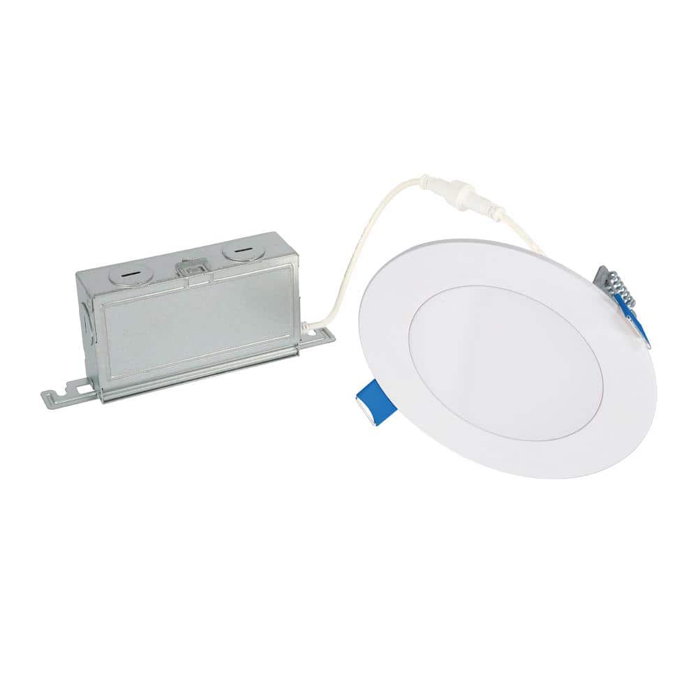 HALO 1-Pack HLBSL 4 in. Can Less Integrated LED, 600 Lumens, 5CCT, White (2)