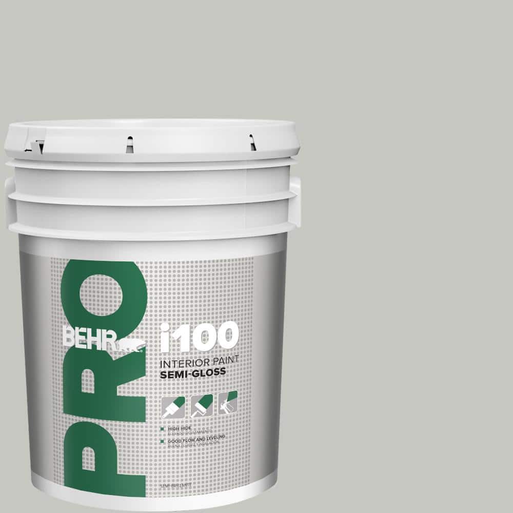 BEHR PRO 5 gal. #PPF-29 Traditional Gray Semi-Gloss Interior Paint (1)
