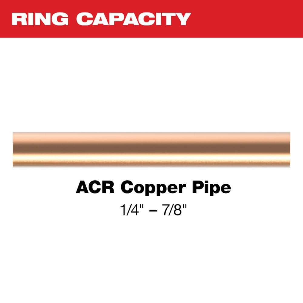 Milwaukee 1/4 in. - 7/8 in. Strealine ACR Copper Pivoting Press Ring Kit for M12 FORCE LOGIC Press Tools (2)