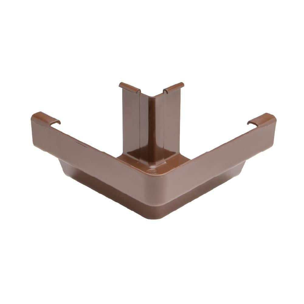 Amerimax Home Products 5 in. Brown Vinyl K-Style Outside Gutter Miter