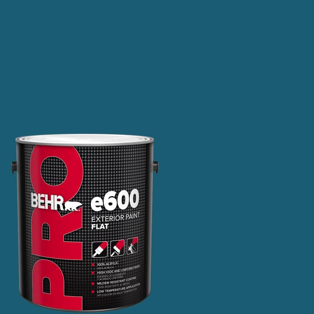 BEHR PRO 1 gal. #540D-7 Deep Blue Sea Flat Exterior Paint