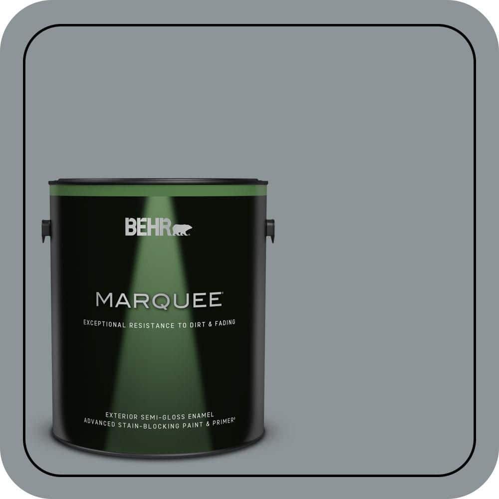 BEHR MARQUEE 1 gal. #N450-4 Moonquake Semi-Gloss Enamel Exterior Paint & Primer