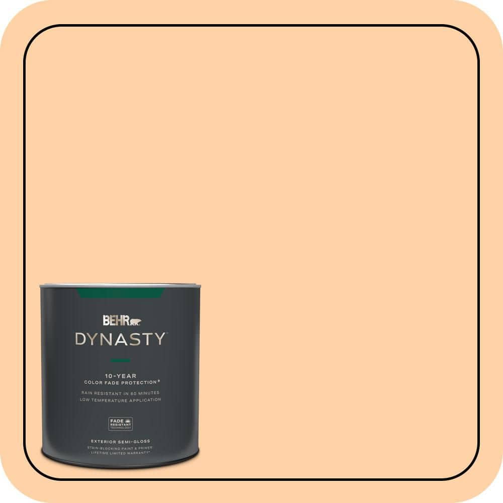 BEHR DYNASTY 1 qt. #P230-3 Vitamin C Semi-Gloss Exterior Stain-Blocking Paint & Primer