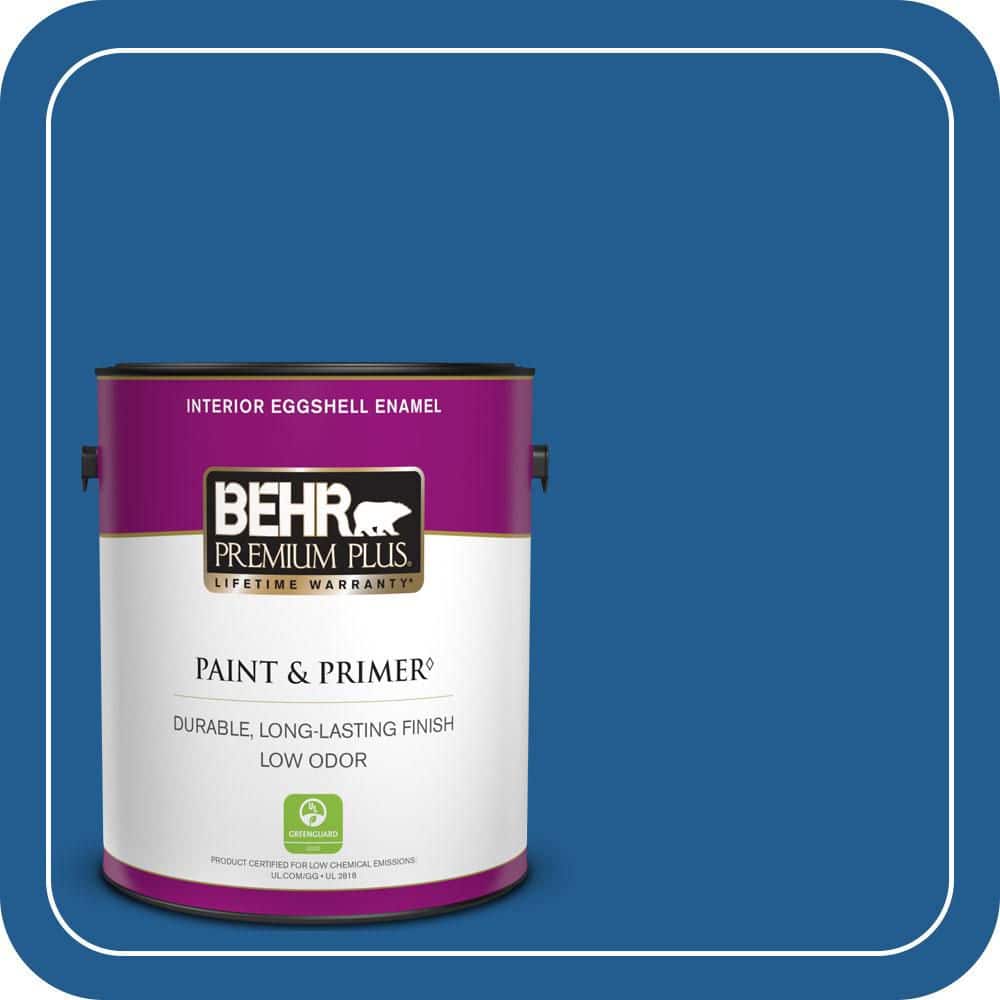 BEHR PREMIUM PLUS 1 gal. #S-G-570 Sapphire Lace Eggshell Enamel Low Odor Interior Paint & Primer