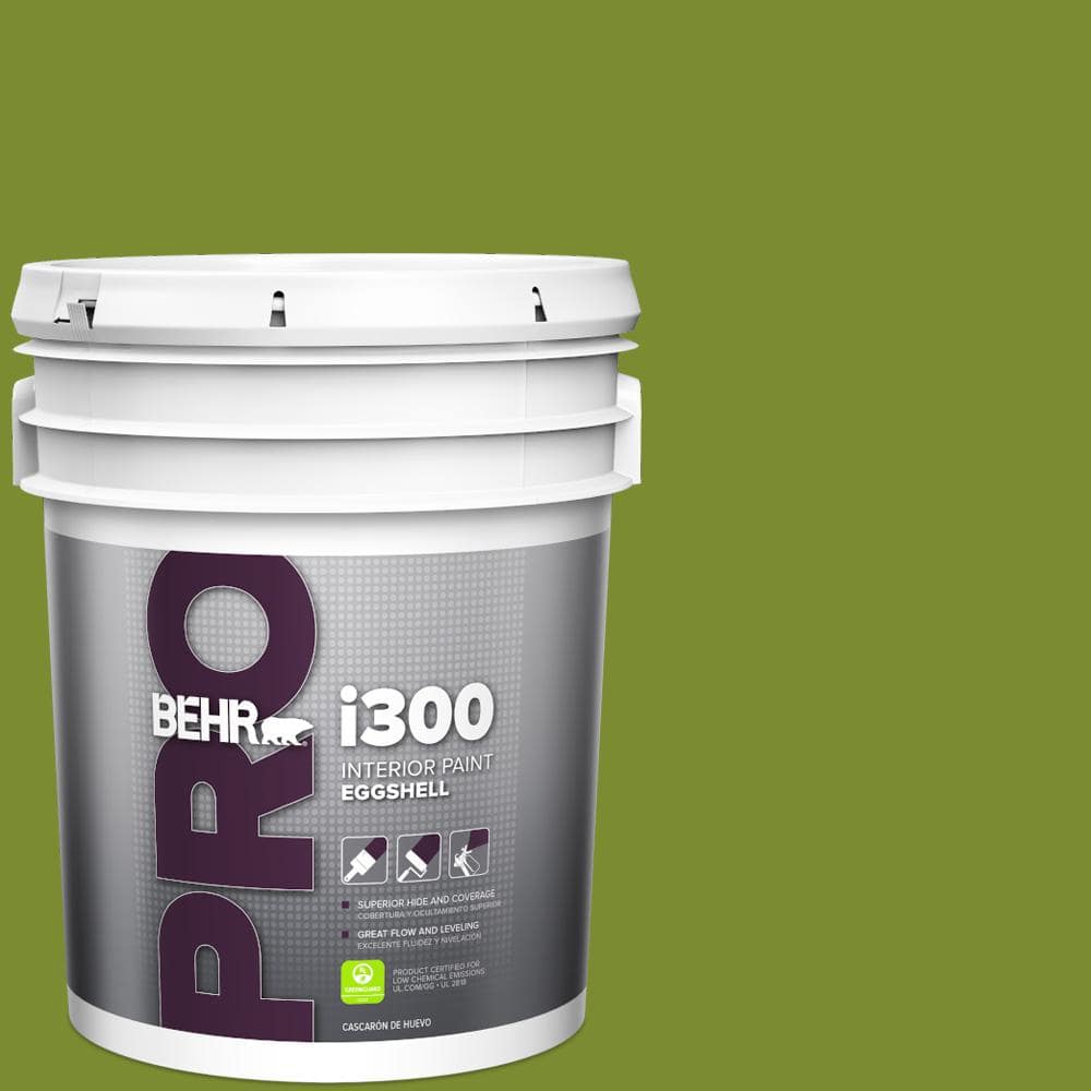 BEHR PRO 5 gal. #P360-7 Sassy Grass Eggshell Interior Paint