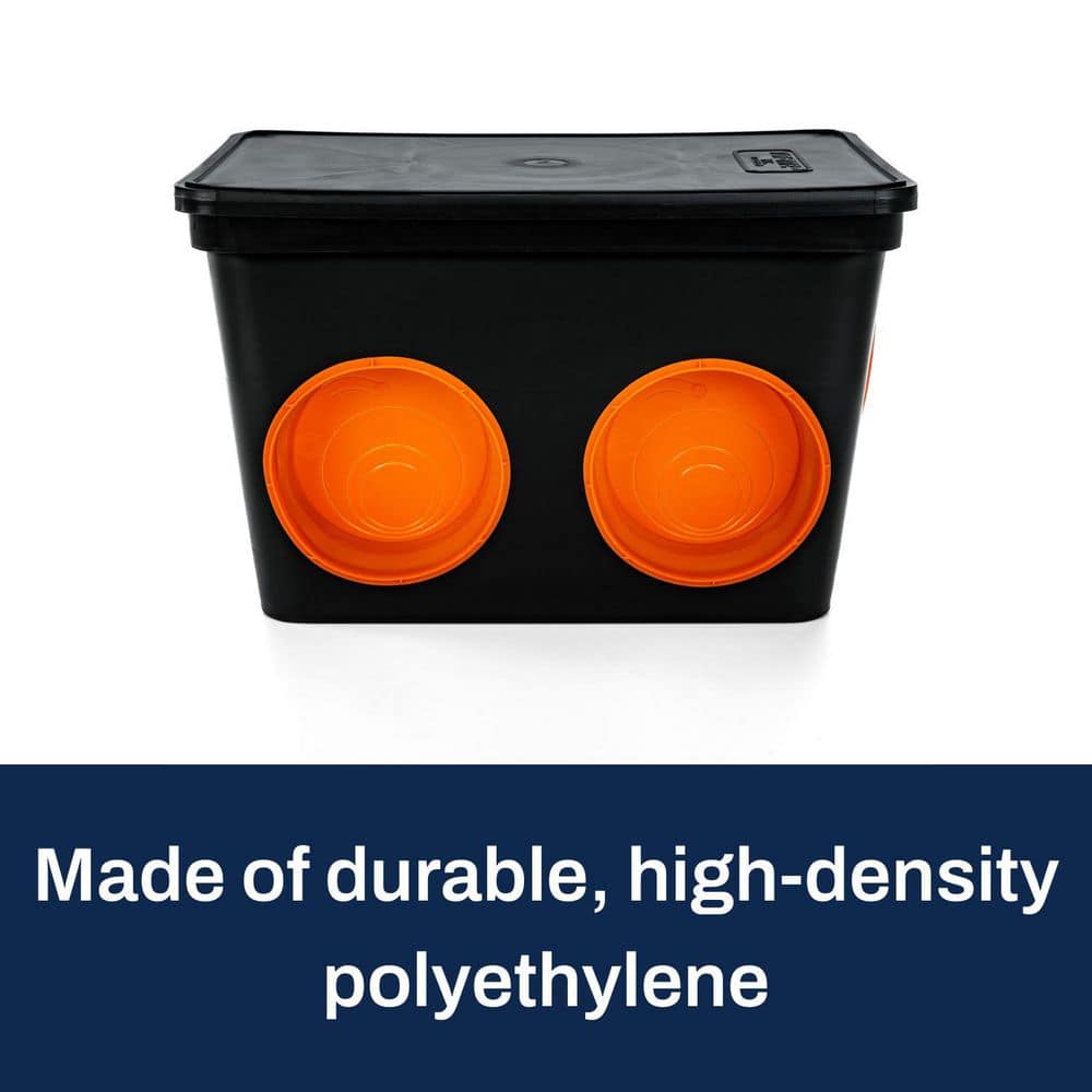 VPC 6-Hole Septic System Distribution Box Kit with Lid and Seals (3)