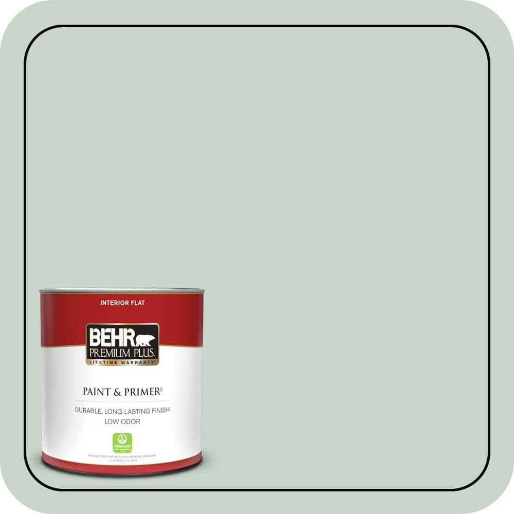 BEHR PREMIUM PLUS #460E-2 Valley Mist Enamel Interior/Exterior Paint & Primer Color Sample (1)