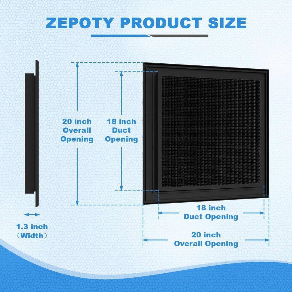 KIWDZFU 20 x 20 Gable Vent Aluminum with Screen for Attics & Sheds Heat Dissipation Condensation Prevention Refined Design (2)