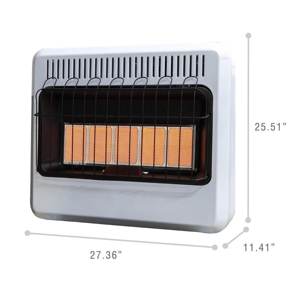 Mr. Heater 20,000 BTU Vent Free Radiant Natural Gas or Propane Dual Fuel Space Heater (3)