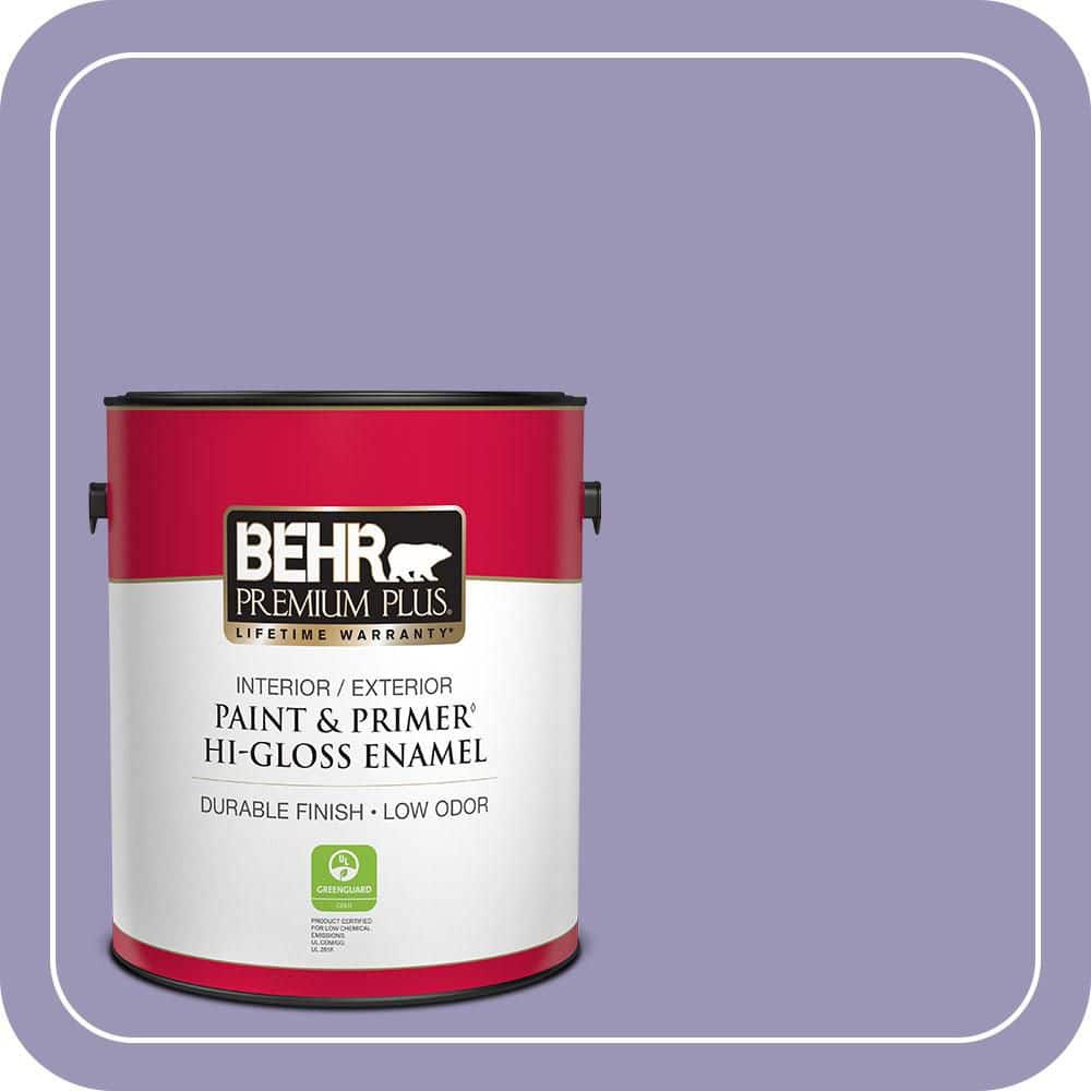 BEHR PREMIUM PLUS 1 gal. #640D-5 June Berry Hi-Gloss Enamel Interior/Exterior Paint & Primer