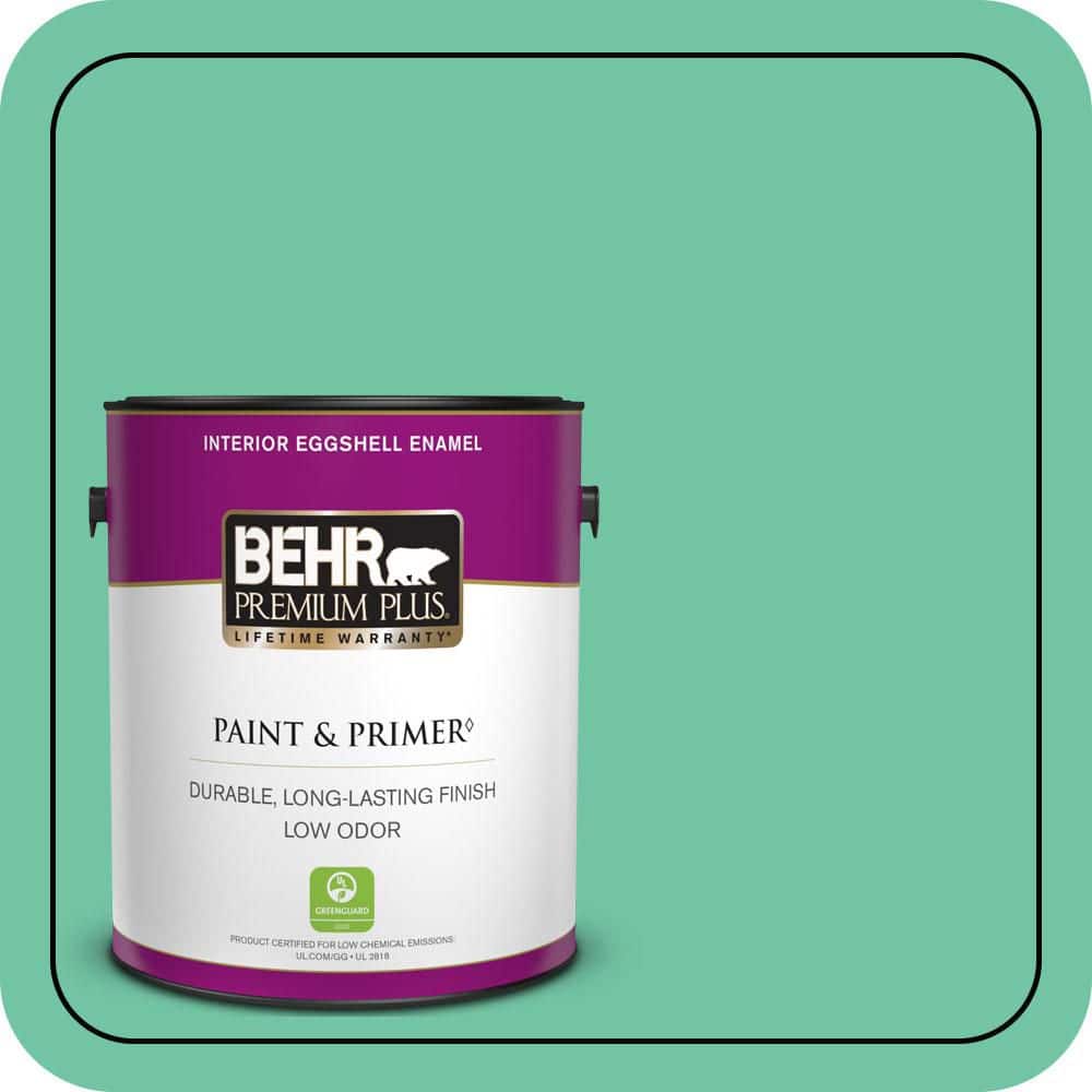 BEHR PREMIUM PLUS 1 gal. #P420-4A Gem Silica Eggshell Enamel Low Odor Interior Paint & Primer