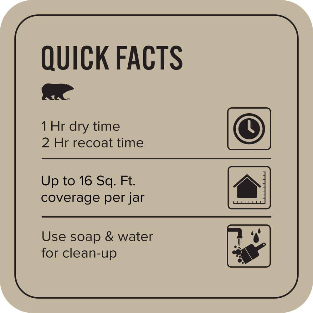 BEHR PREMIUM PLUS Home Decorators Collection #HDC-NT-09 Basic Khaki Enamel & Primer Color Sample (3)