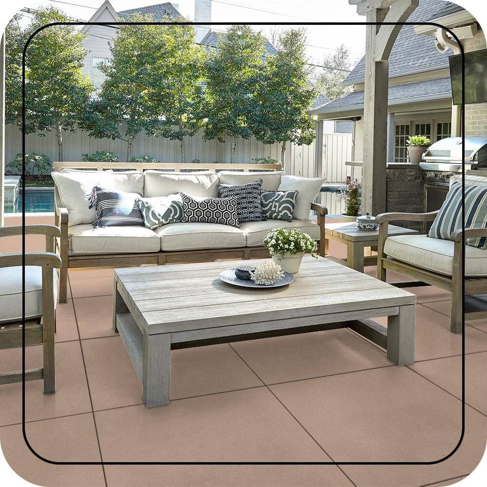 BEHR PREMIUM 1 gal. #MS-09 Adobe Textured Low-Lustre Enamel Interior/Exterior Porch and Patio Anti-Slip Floor Paint (4)