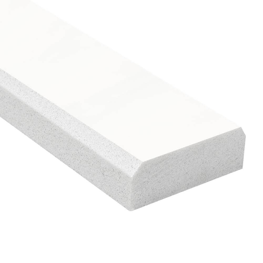 MSI Bright White 2 in. x 36 in. Polished Engineered Marble Double Beveled Threshold Floor Tile (3 lin. ft./Each) (3)