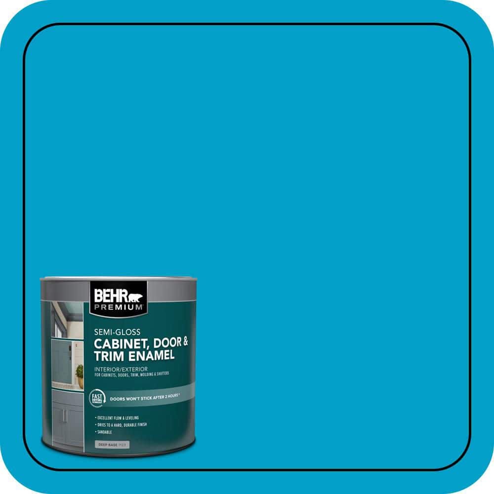 BEHR PREMIUM 1 qt. #P490-5 Yucatan Semi-Gloss Enamel Interior/Exterior Cabinet, Door & Trim Paint