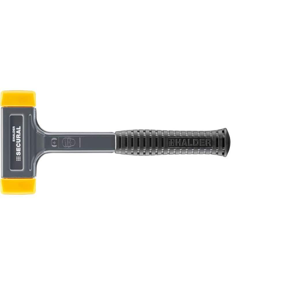 Halder Secural Dead Blow 2.2 lbs. Polyurethane Hammer with 12.2 in. Steel Handle Rubber Grip